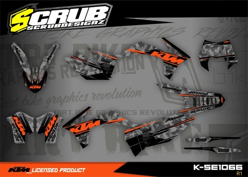 Kit graphique ktm exc - graphique, 2012