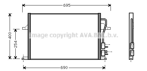 Condenseur climatisation ford - condenseur,