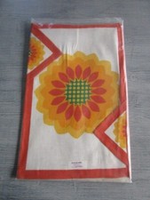 Paire de sets de table vintage années 70' en lin