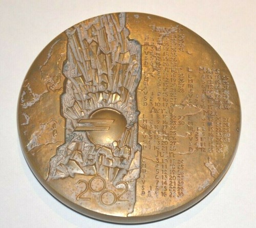 Médaille bronze calendrier - médaille, de