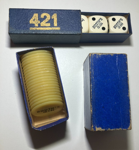Ancien jeu 421 - dés, bistrot