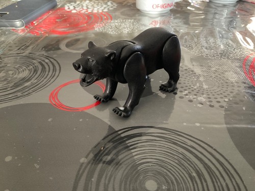 Playmobil figurine ours noir