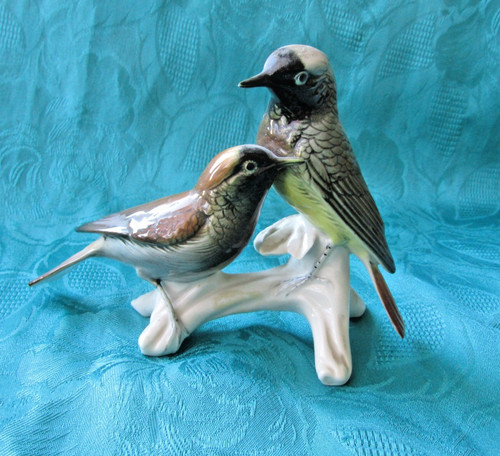 Couple oiseaux porcelaine - en,