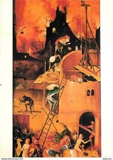 Art - Peinture - Jérome Bosch - Hieronymus Bosch - L'enfer - détail du panneau d