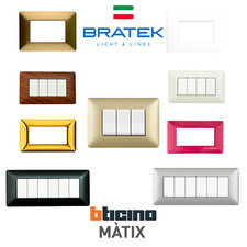 Plaques Bticino matix Compatible 3 4 6 Modules Différentes Couleurs
