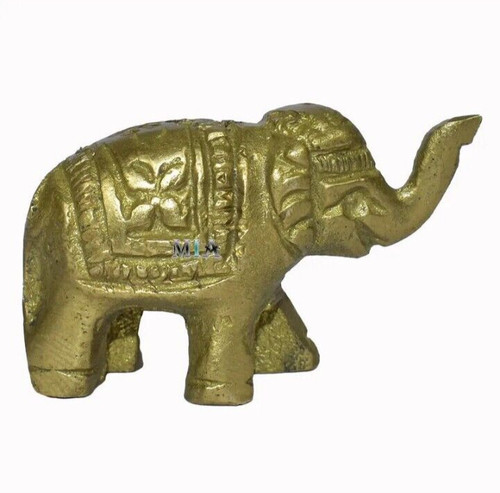 Laiton éléphant coffre - laiton,