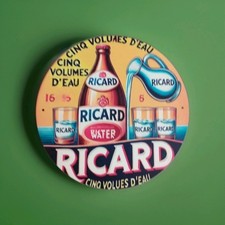 plaque décorative Ricard en métal