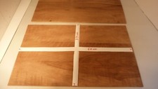 2 grand panneaux planche noyer