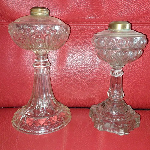 Lot lampe petrole verre - lot,