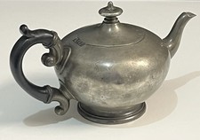 Ancienne théière anglaise en etain James Dixon Sheffield 