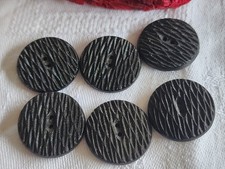 Lot 6 boutons anciens en verre