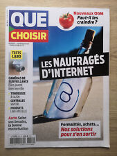 Magazine Que Choisir n°614 du 6/2022; Les naufragés d'internet/ Caméras de surve