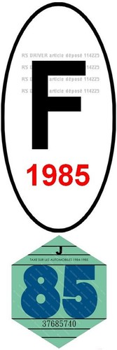 Vignette pare brise 1985 - vignette,