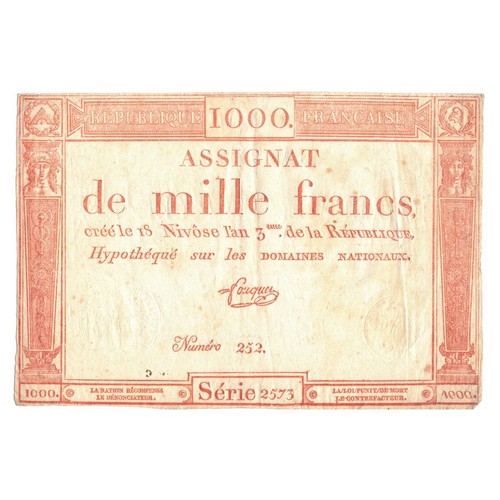France assignat 1000 francs - assignat,
