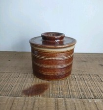 Beurrier à Eau / Moule à Beurre En Grès Émaillé Poterie du Berry Made in France