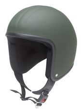 Redbike Jethelm RB671 Taille M Casque Biker Demi-Coque Petite Coque Olive Mat