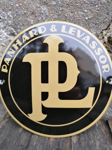 Plaque émaillée panhard - panhard, et