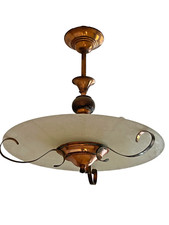 ANCIEN LUSTRE CUIVRE ANNEE 50