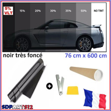 Film Solaire Teinté 5% Limo Noir Foncé 6m x 76cm Film pour Vitre de Voiture