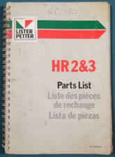 Lister Petter HR2 HR3 Moteur