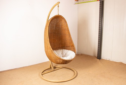 Fauteuil danois rotin - en,