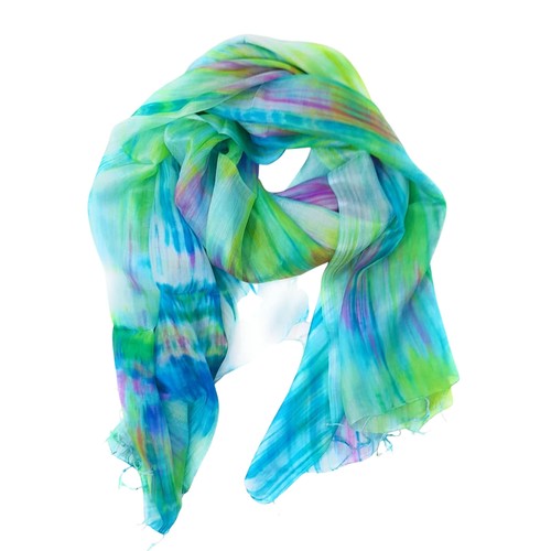 Foulard 100 pure soie peint - foulard, 100%