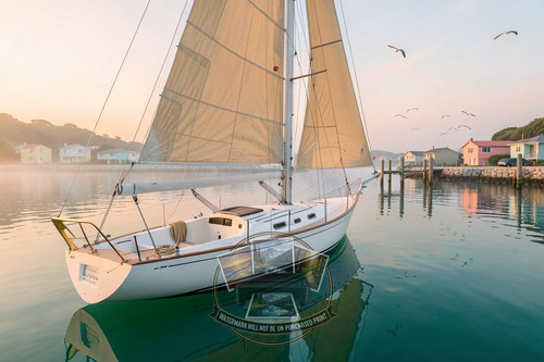 Classic white gaff rigged day - gaff,