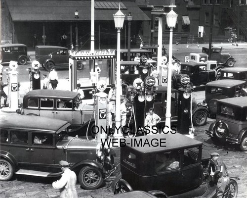 Old texaco star gas station - texaco,