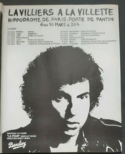 Publicité advert concert album advertising BERNARD LAVILLIERS 1980 PARIS