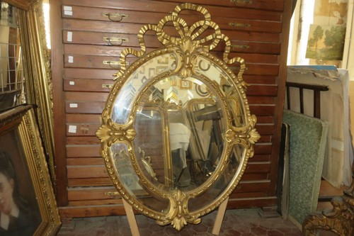 Grand miroir ovale - grand, avec
