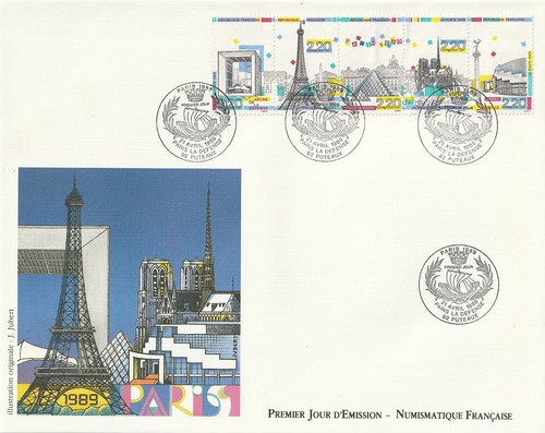 Enveloppe 1er jour - enveloppe, 1989