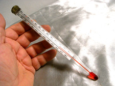 🇫🇷 ANCIEN THERMOMETRE CHAUDIERE THERMOMETER TEMPERATURE DE ZERO A 120 DEGRES