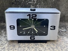 Réveil Horloge Aluminium Vintage Design Space Âge Annees 70 