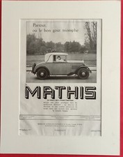 Publicité de presse:  1931