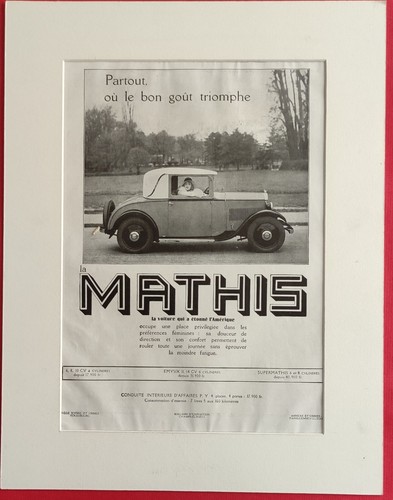 Publicité presse 1931 - presse:,
