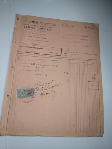 Document facture tuiles - document,