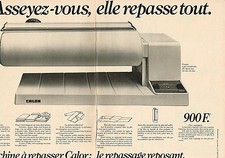 PUBLICITE ADVERTISING 044  1977   CALOR  machine à repasser  ( 2 pages)
