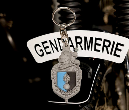 Gendarmerie porte clés 3d - -, porte-clés