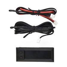 Moniteur d'horloge de voiture à piles voltmètre DC 12V multifonction températ