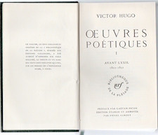 Victor Hugo Oeuvres poétiques