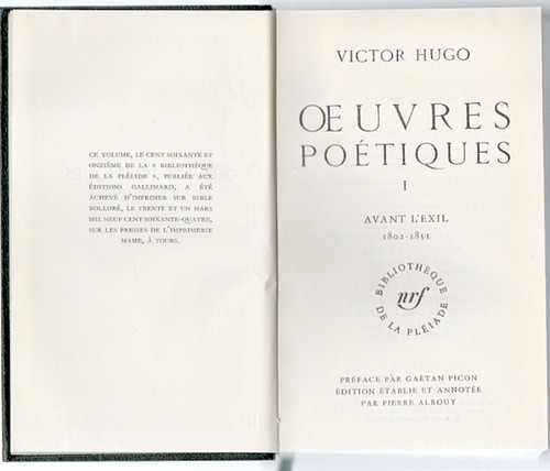 Victor hugo oeuvres - victor,