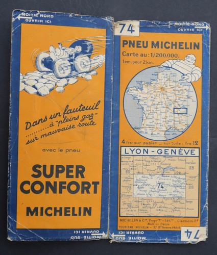 Carte michelin old map 74 - old,