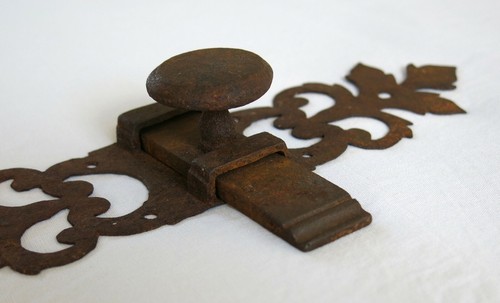 Targette ancienne verrou - targette, ancienne,