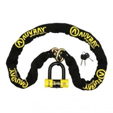 AUVRAY XTREM chaine antivol lasso L.120cm avec cadenas CLASSE SRA