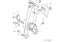 Saab 9-3 Cabriolet, Ceinture De Sécurité Côté Passager, 2004-2011 Neuve 12847049