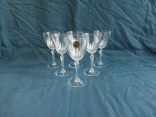 6 verres à vin cristal