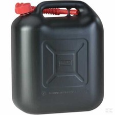 Jerrycan Bidon 20 L Noir - Plastique avec bec verseur 