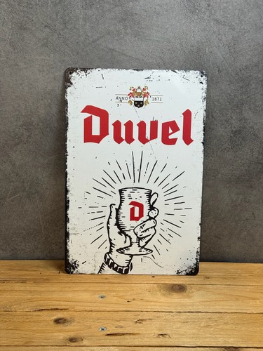 Plaque métal duvel - plaque,
