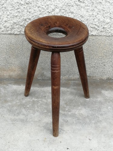 Ancien tabouret tripode - , design