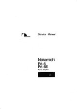 Service Manuel D'Instructions pour Nakamichi PA-5